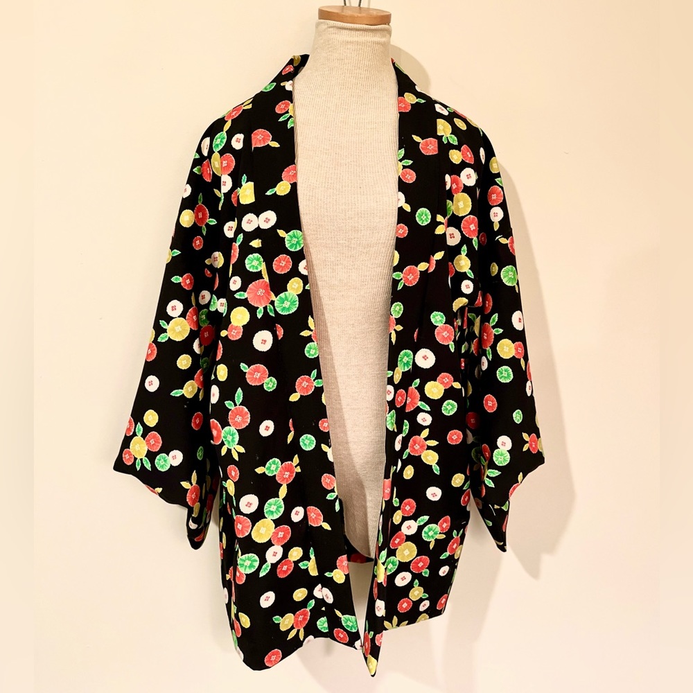 Colorful, Floral Kimono Wrap